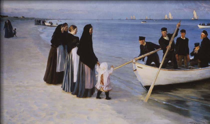The Departure of the Fishing Fleet, 1894 By Peder Severin Kroyer